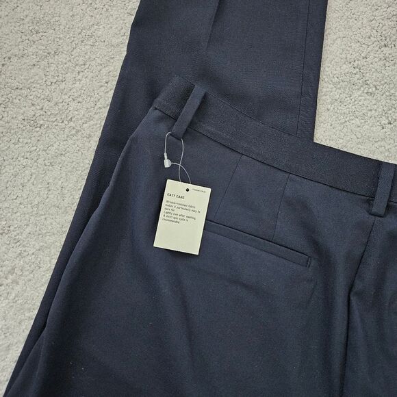 NWT Uniqlo | Smart Style Ankle Length Pants Navy Blue, Womens 32 - 33 - Picture 8 of 8